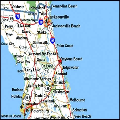 Florida West Coast Beaches Map